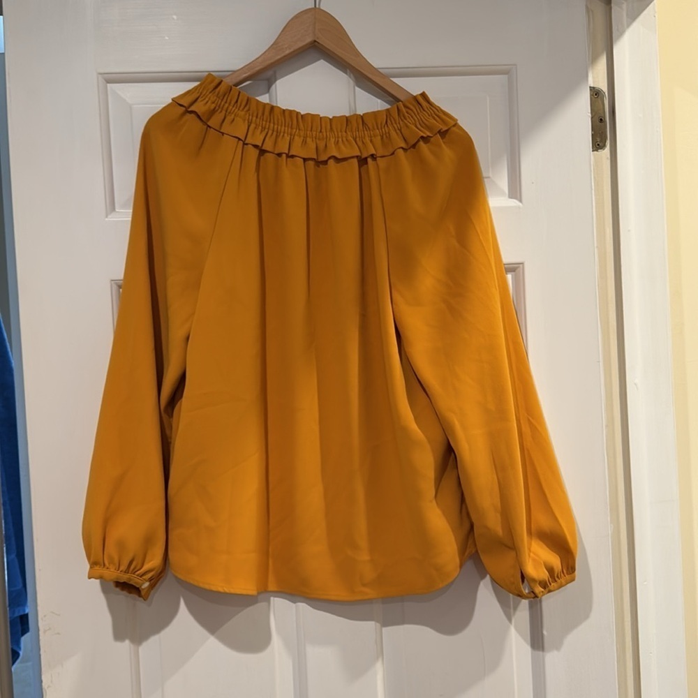 J. Crew Ruffle Neck Blouse - Picture 3 of 6